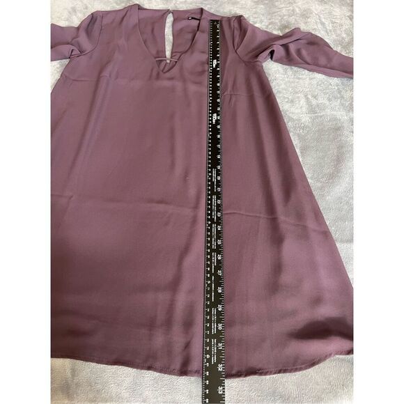 Revolve Krisa Dress Womens Size Small Purple Mini Tunic Deep V-Neck Long Sleeve - Picture 8 of 10